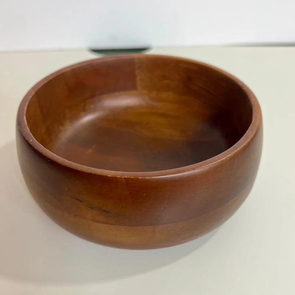 Hellerware salad Wood Bowl, Brown, 5 inch‎